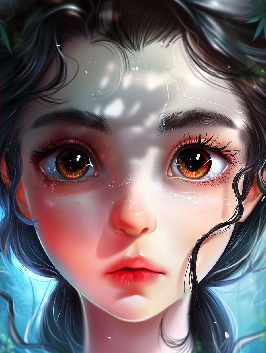 Ethereal Gazes: A Digital Portrait Study - Image 2