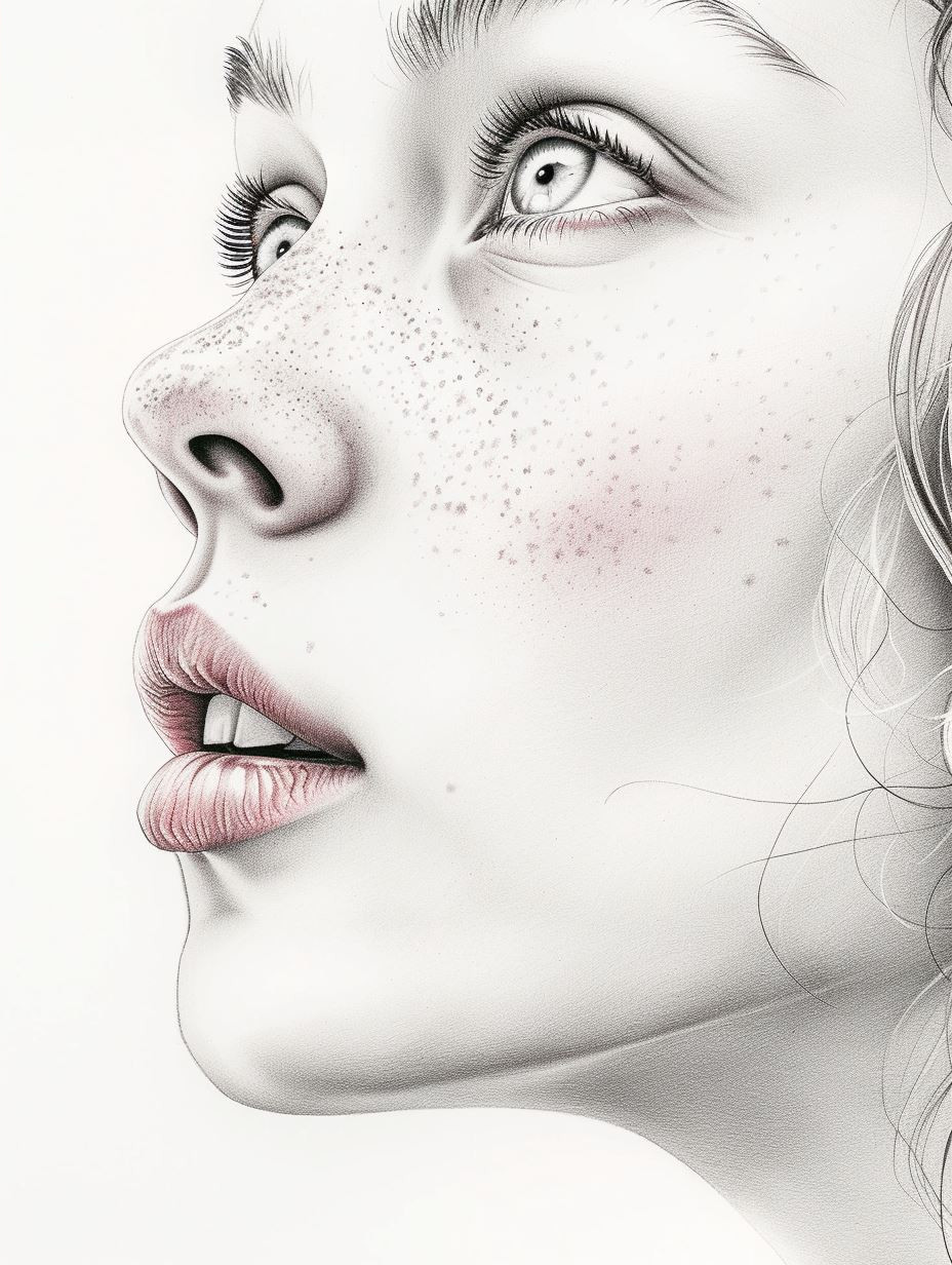 Ethereal Gazes in Hyper-Realistic Pencil - Image 4