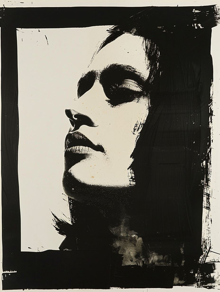 Dramatic High Contrast Portrait Grid - Image 4
