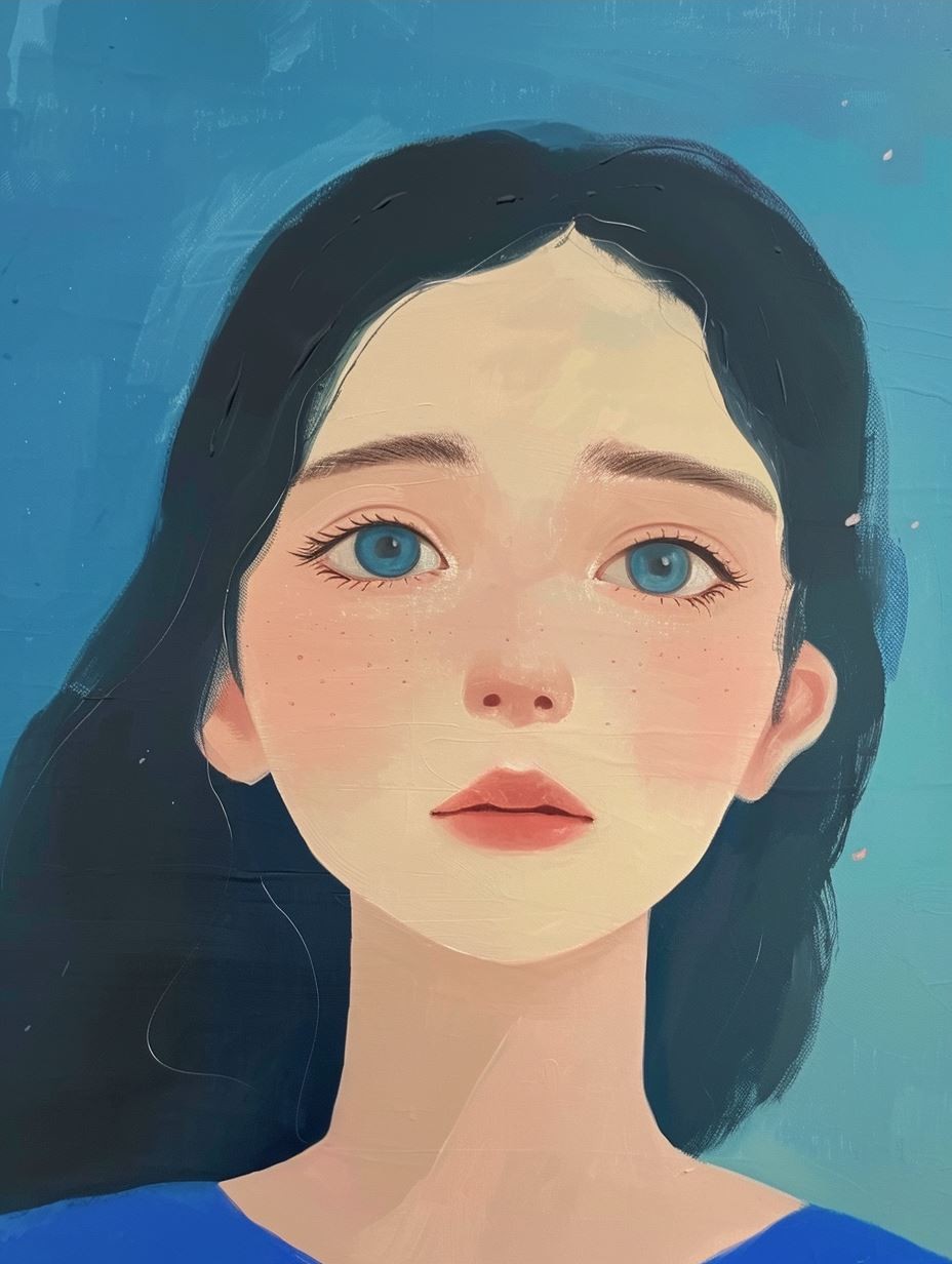 Celestial Dreamy Portrait Art - Image 3