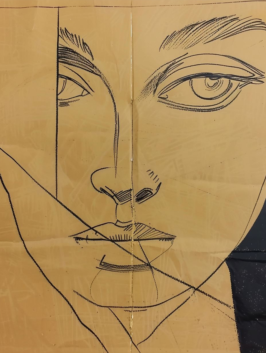 Linear Elegance: A Study of Faces - Image 4