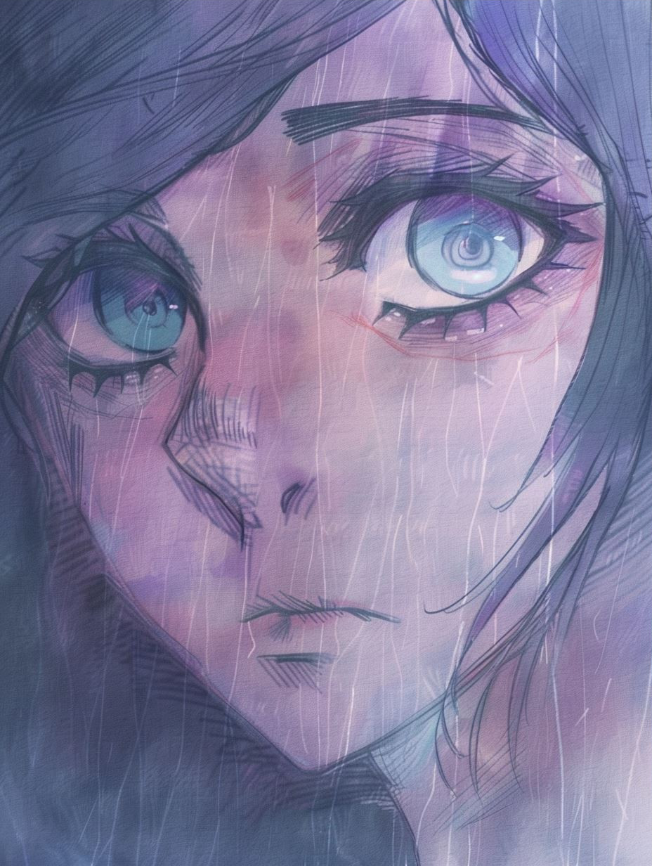 Ethereal Visions of a Purple-Haired Muse - Image 3