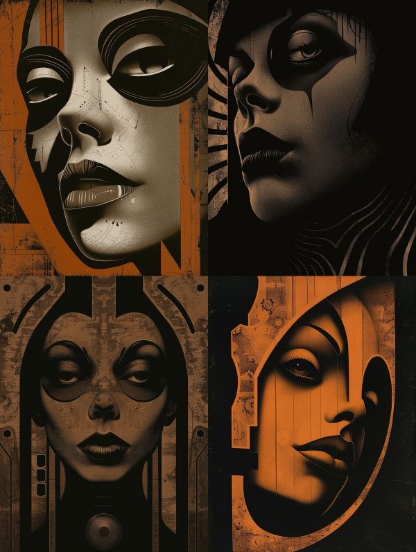 Dark Surrealist Portrait Studies