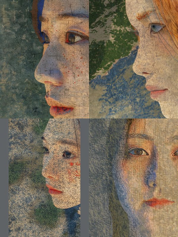Ethereal Landscapes Within Human Portraits