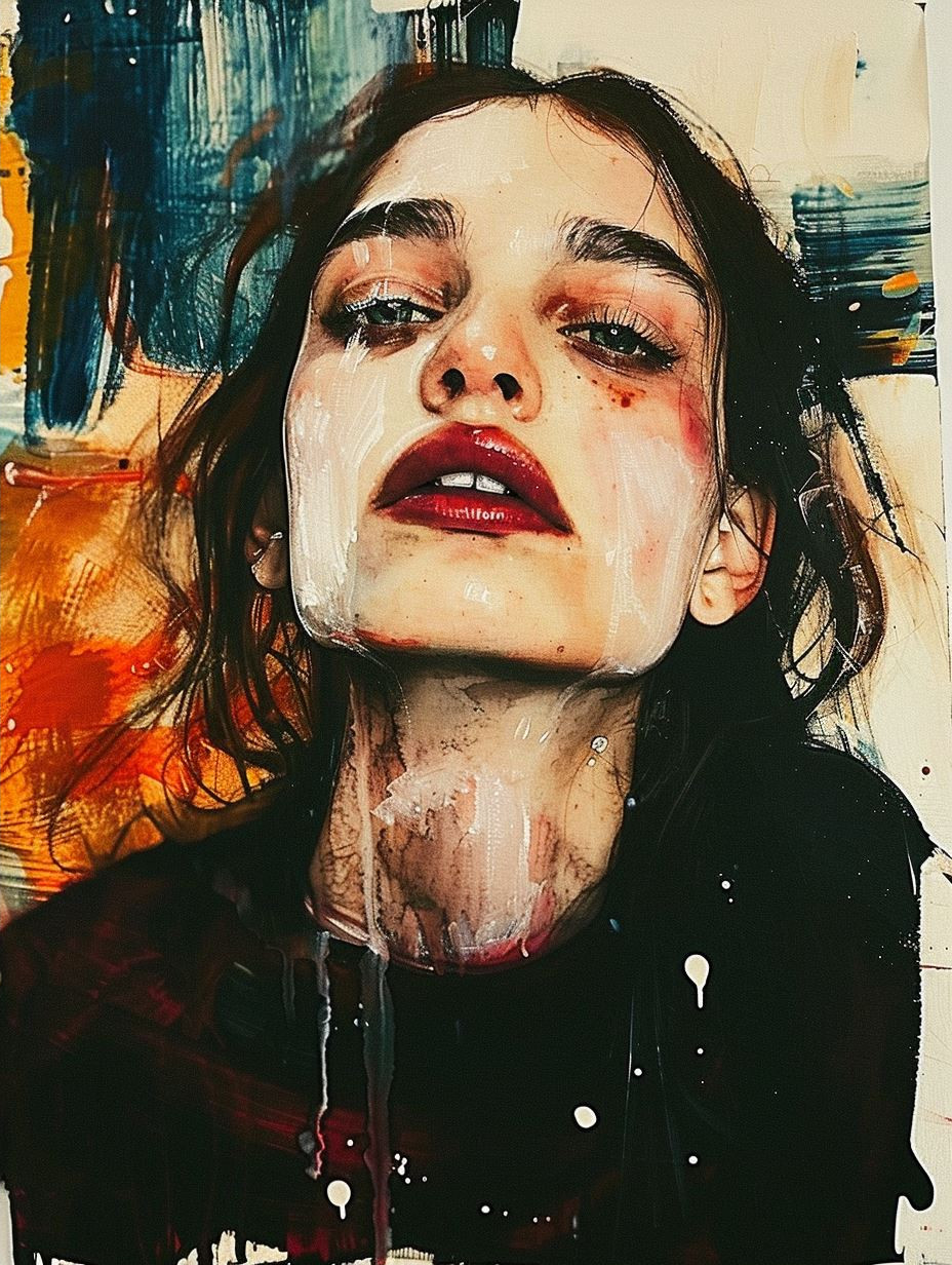 Melancholic Portraits in Dark Ink - Image 2