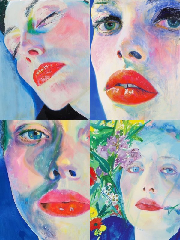 Prismatic Portraits of a Dreaming Muse