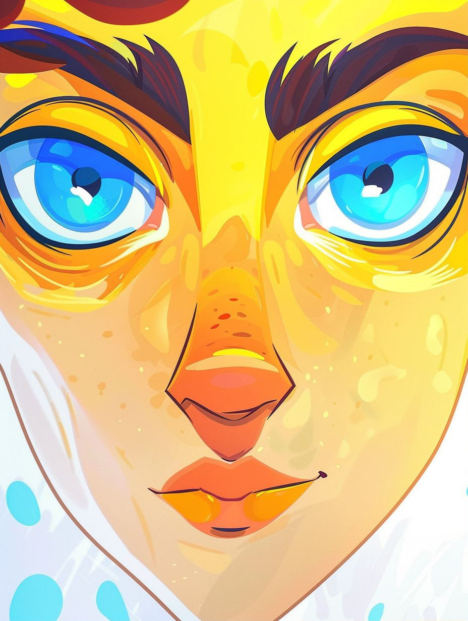 Vibrant Stylized Digital Portraiture - Image 1