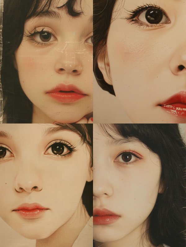 Soft Ethereal Portrait Collage