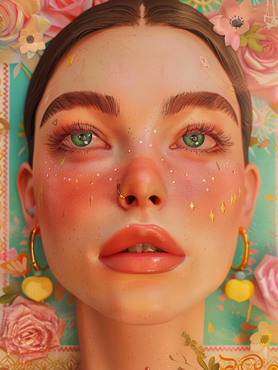 Surreal Beauty: A Study in Digital Portraits - Image 1