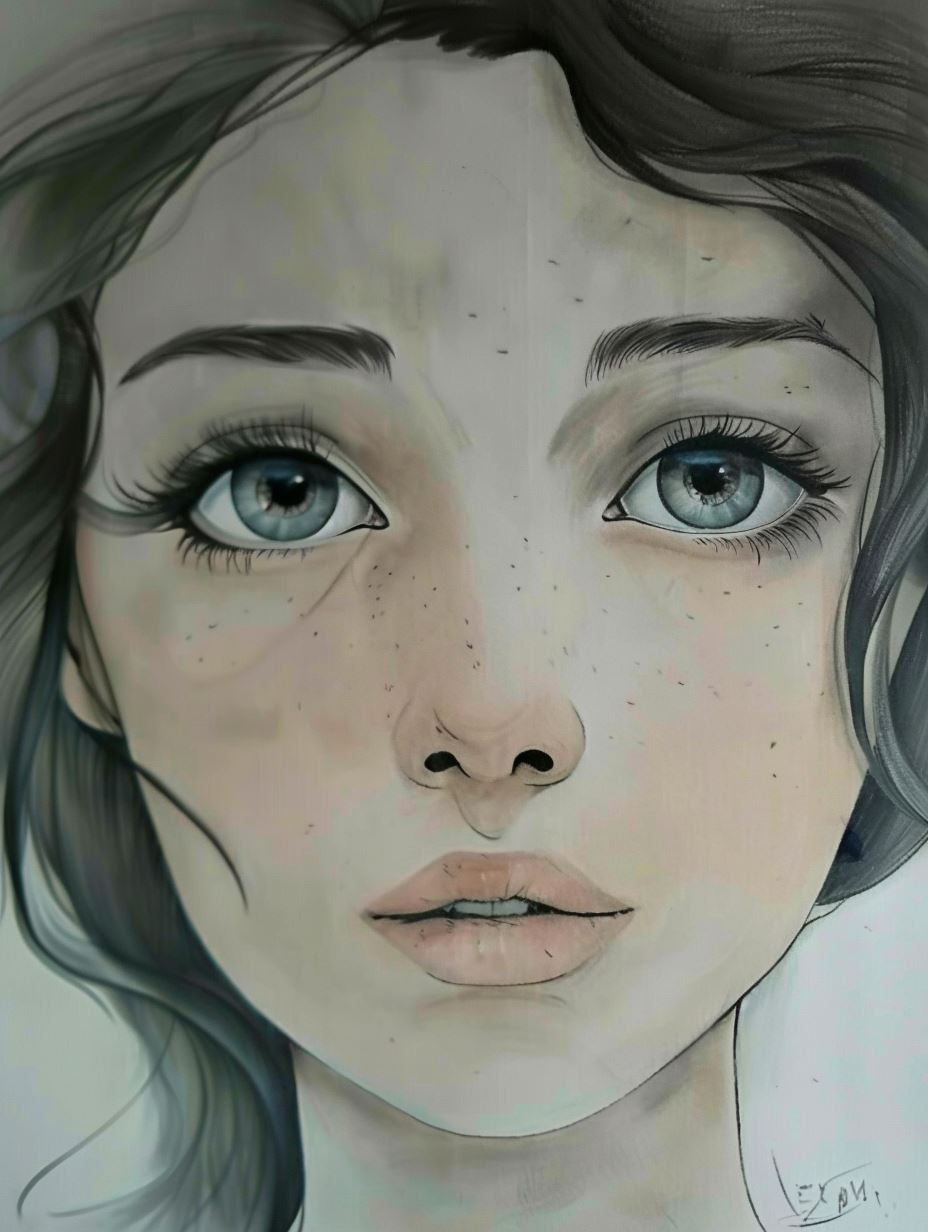 Ethereal Gazes: A Portrait Study - Image 2