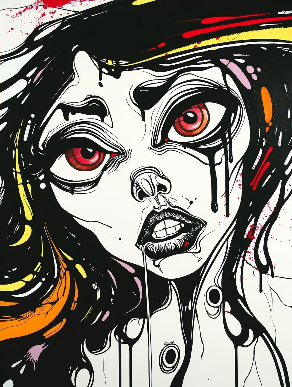 Surrealist Psychedelic Pop Art Portrait - Image 4