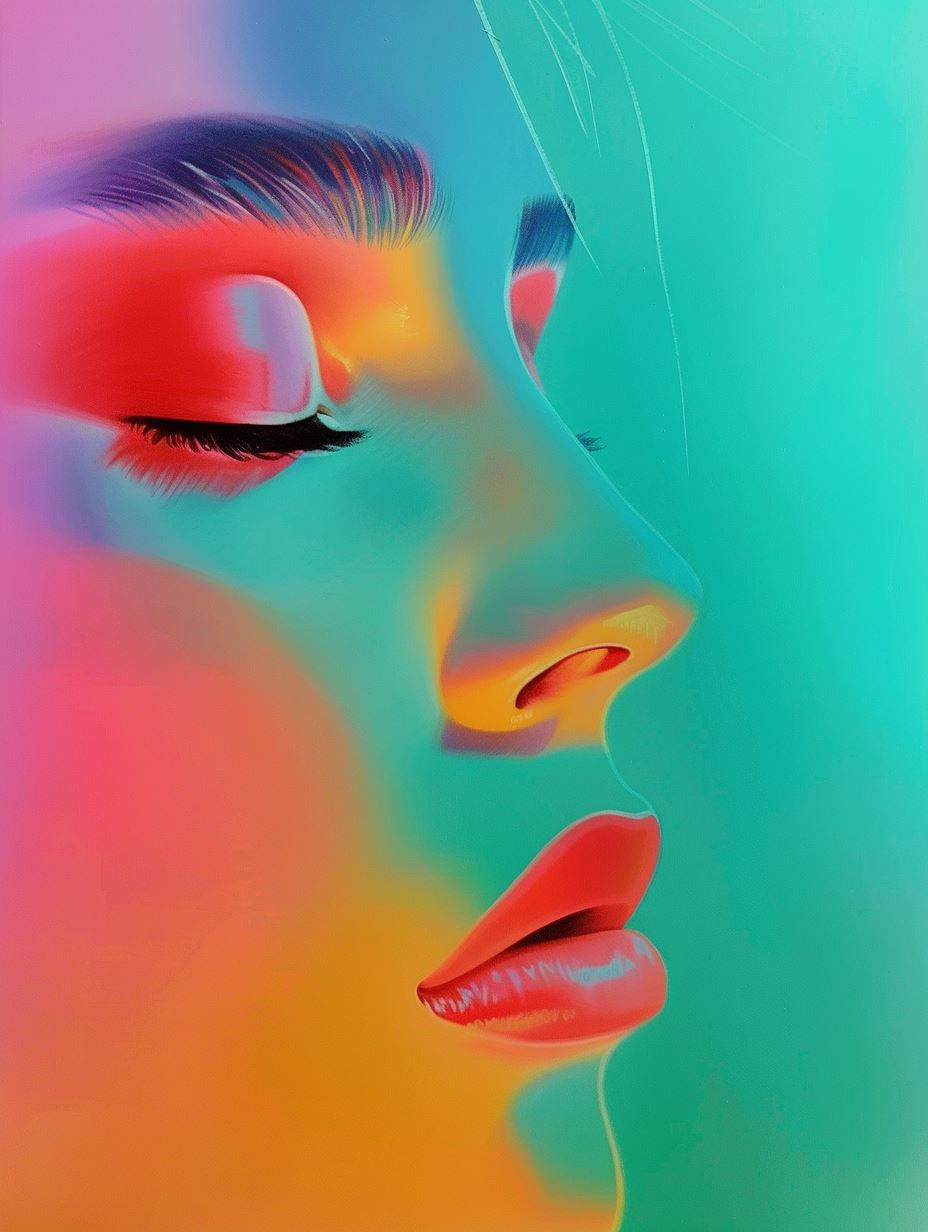 Neon Dreams: A Prism of Beauty - Image 1