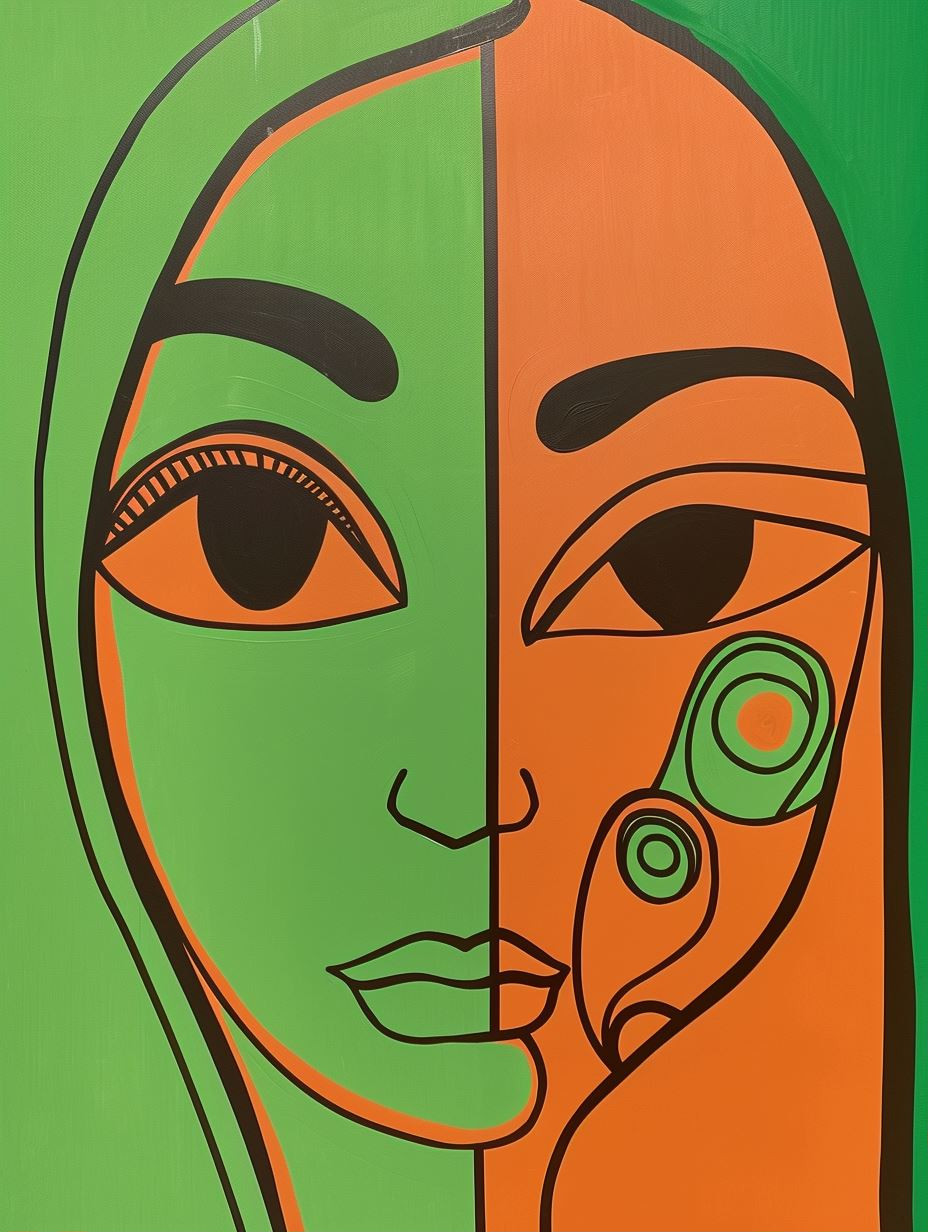 Abstract Dual Tone Portraits - Image 1