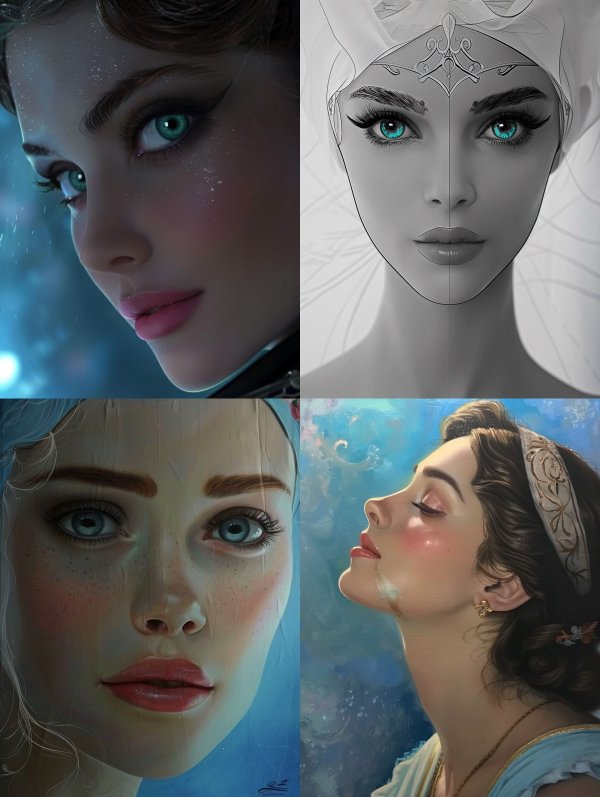 Ethereal Visions of Digital Beauty