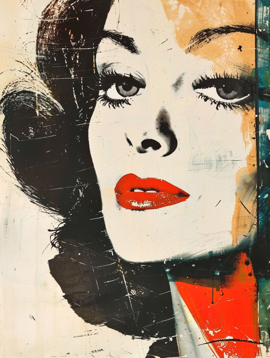 Vintage Pop Art Collage Portraits - Image 4
