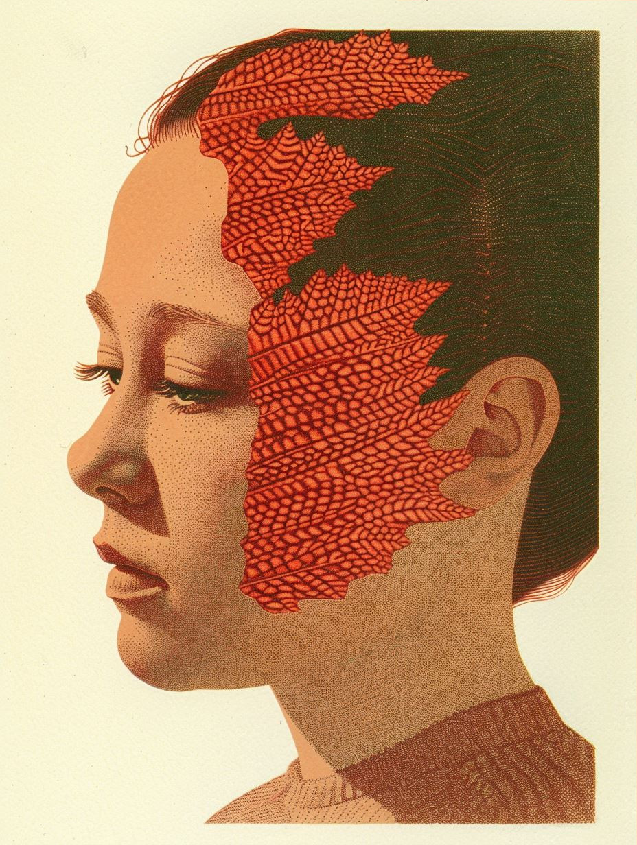 Pointillist Crimson Profile - Image 3