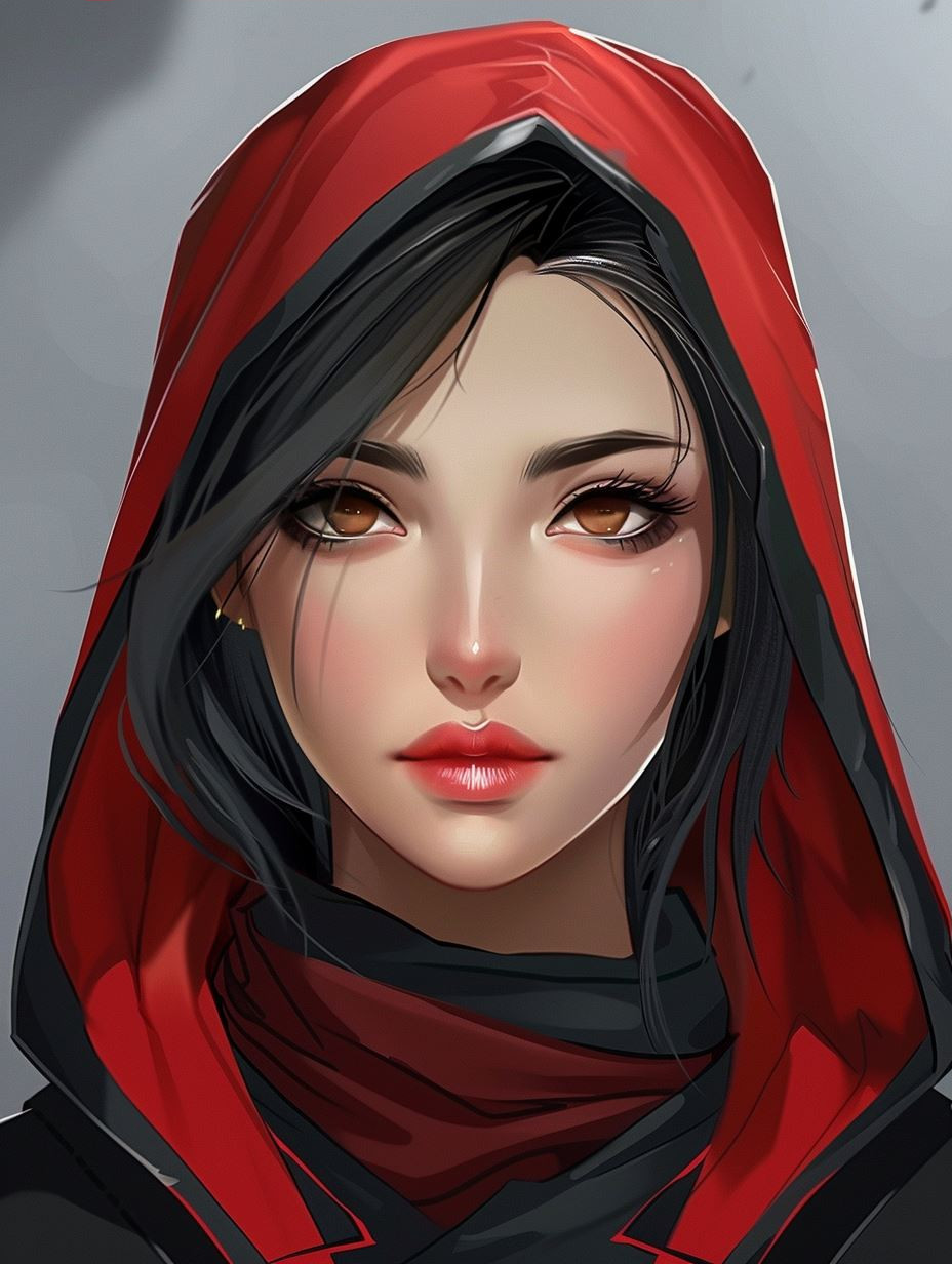 Crimson Shadow Elegance - Image 3