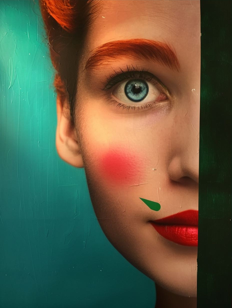 Neon Split Portrait - Image 3
