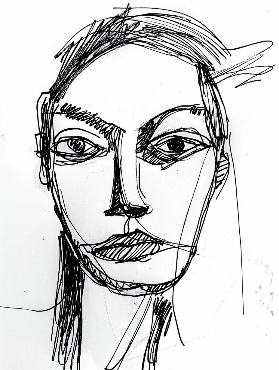 Fragmented Gazes in Ink - Image 1