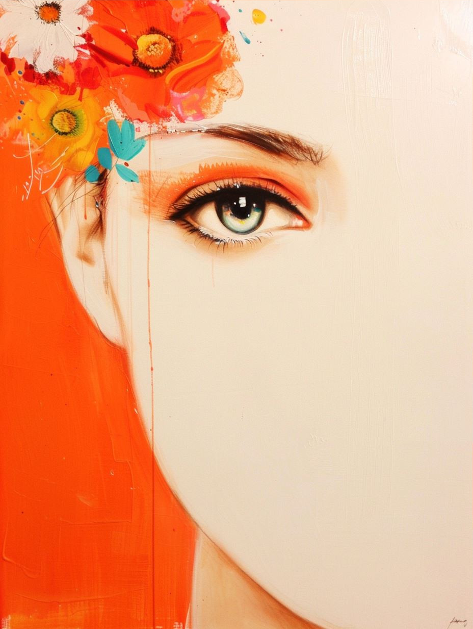 Vibrant Modern Portraiture Study - Image 3
