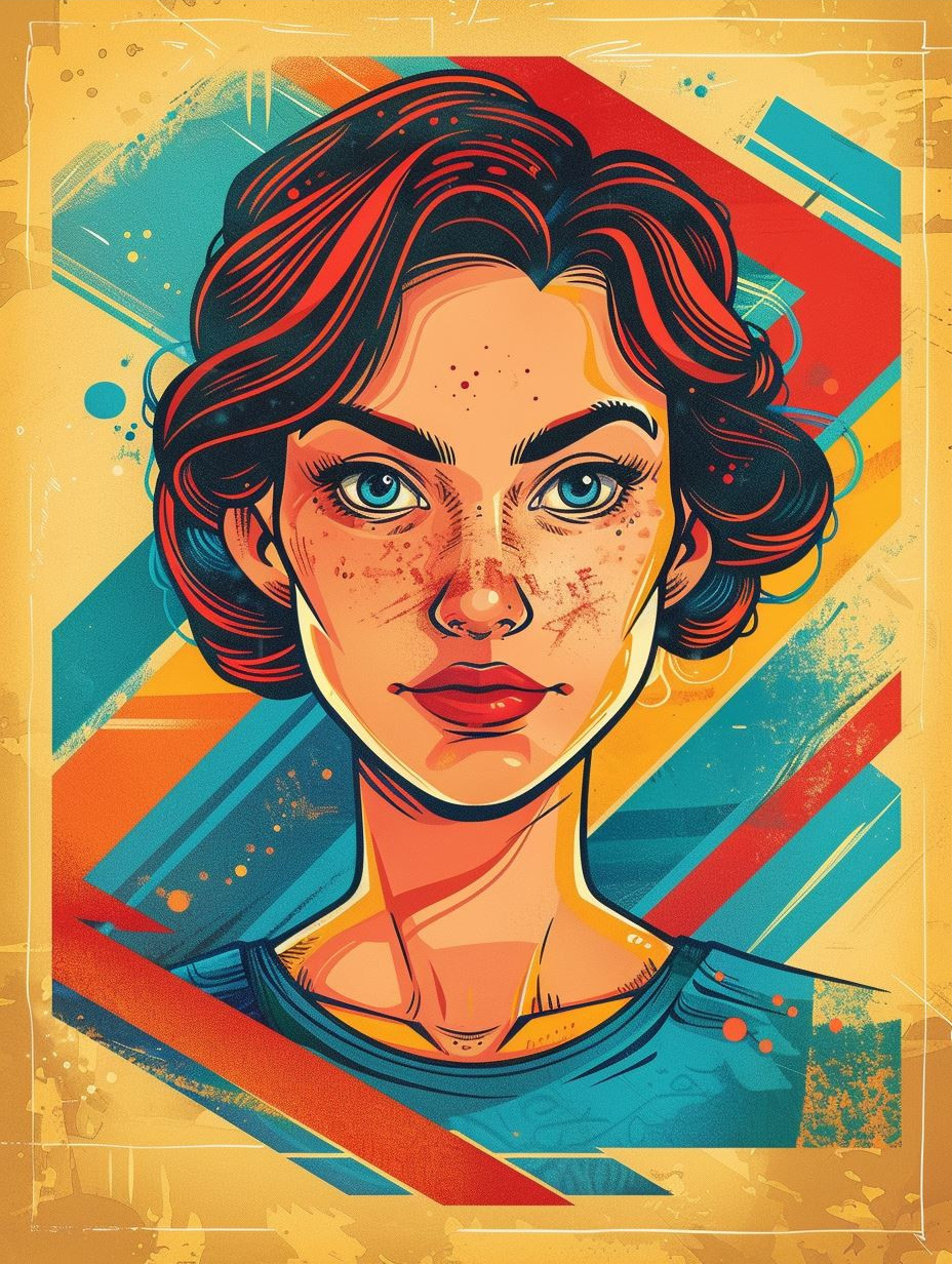 Vibrant Visions: Pop Art Portrait Quartet - Image 3