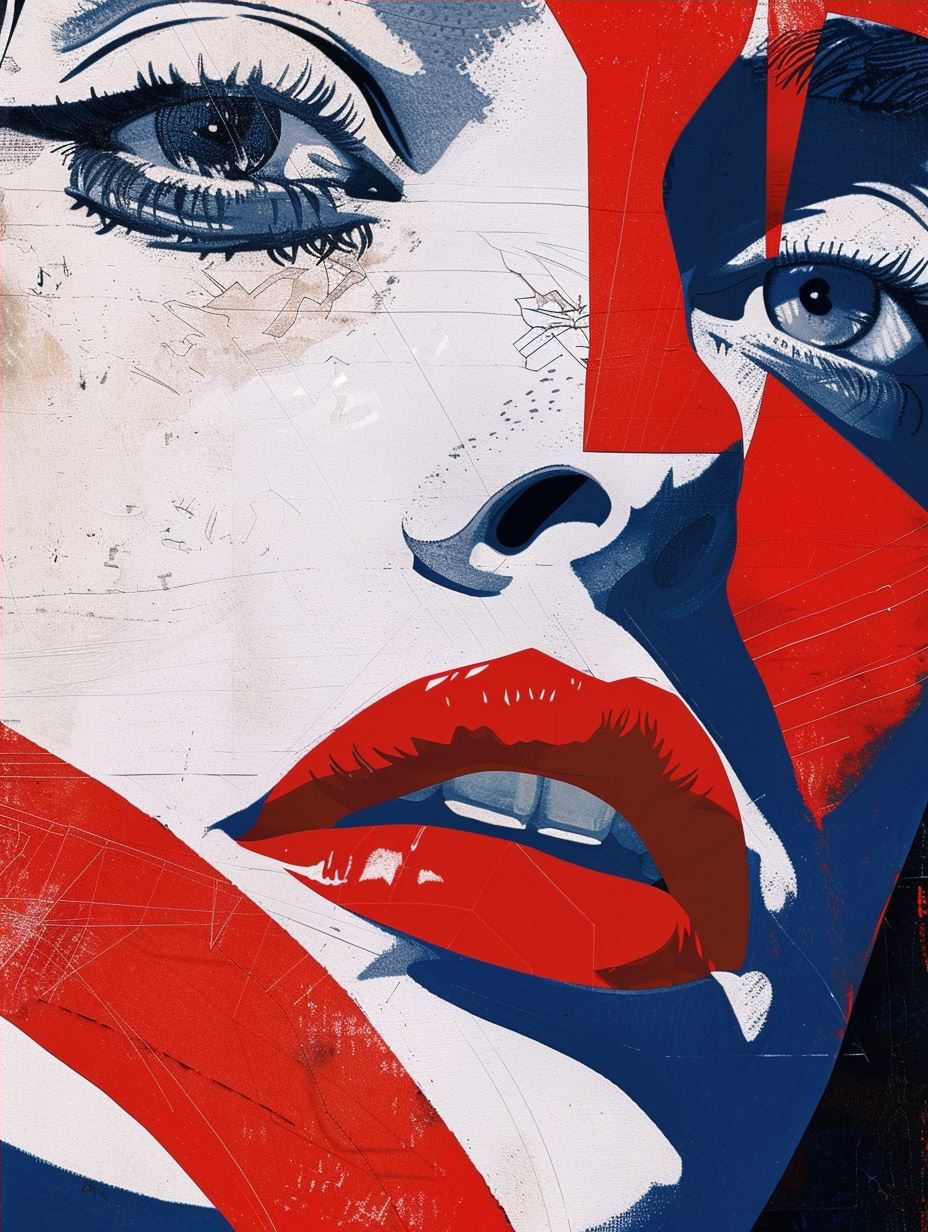 Dual Contrast Pop Art Portrait - Image 4