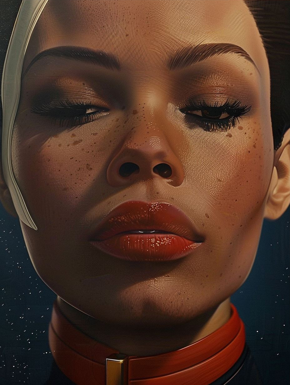 Cinematic Heroine Portrait Study - Image 3