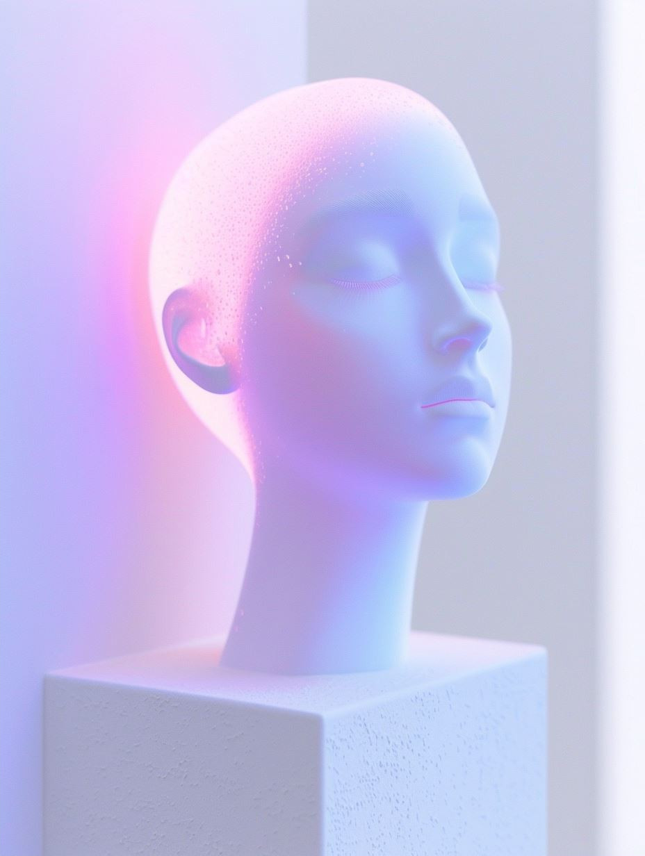 Ethereal Neon Pastel Portraits - Image 2