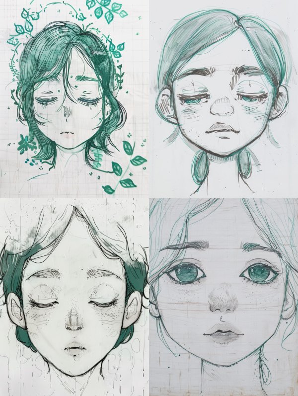 Ethereal Sketches of Quiet Sorrow