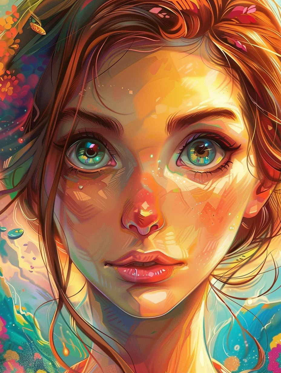 Vibrant Ethereal Portrait Studies - Image 1