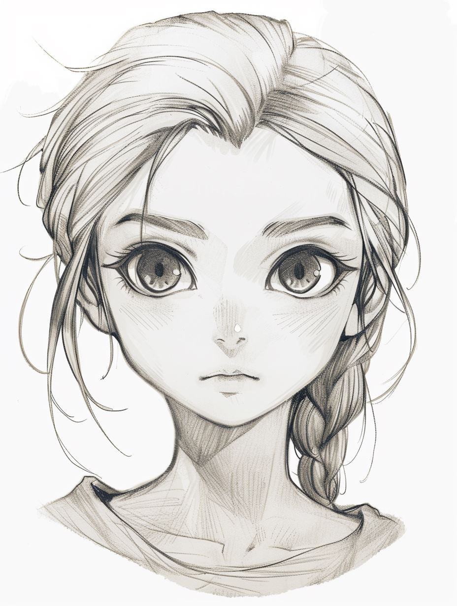 Ethereal Gaze: Anime Portrait Studies - Image 1