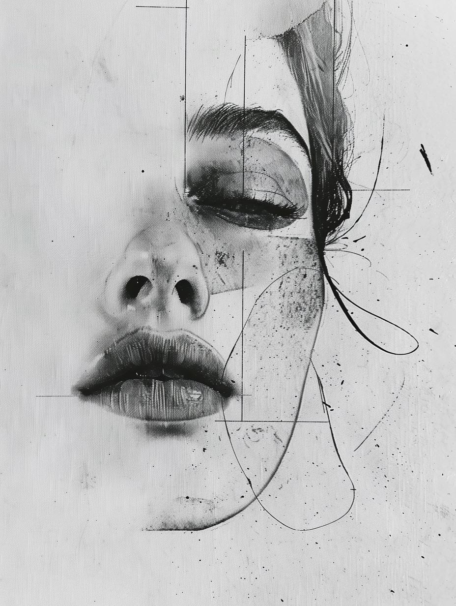 Gritty Monochrome Portrait Study - Image 3