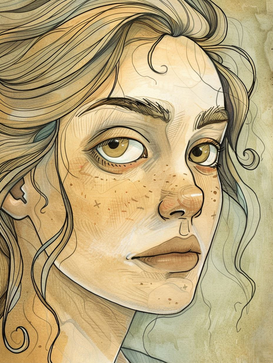 Melancholy Portraits in Muted Tones - Image 1