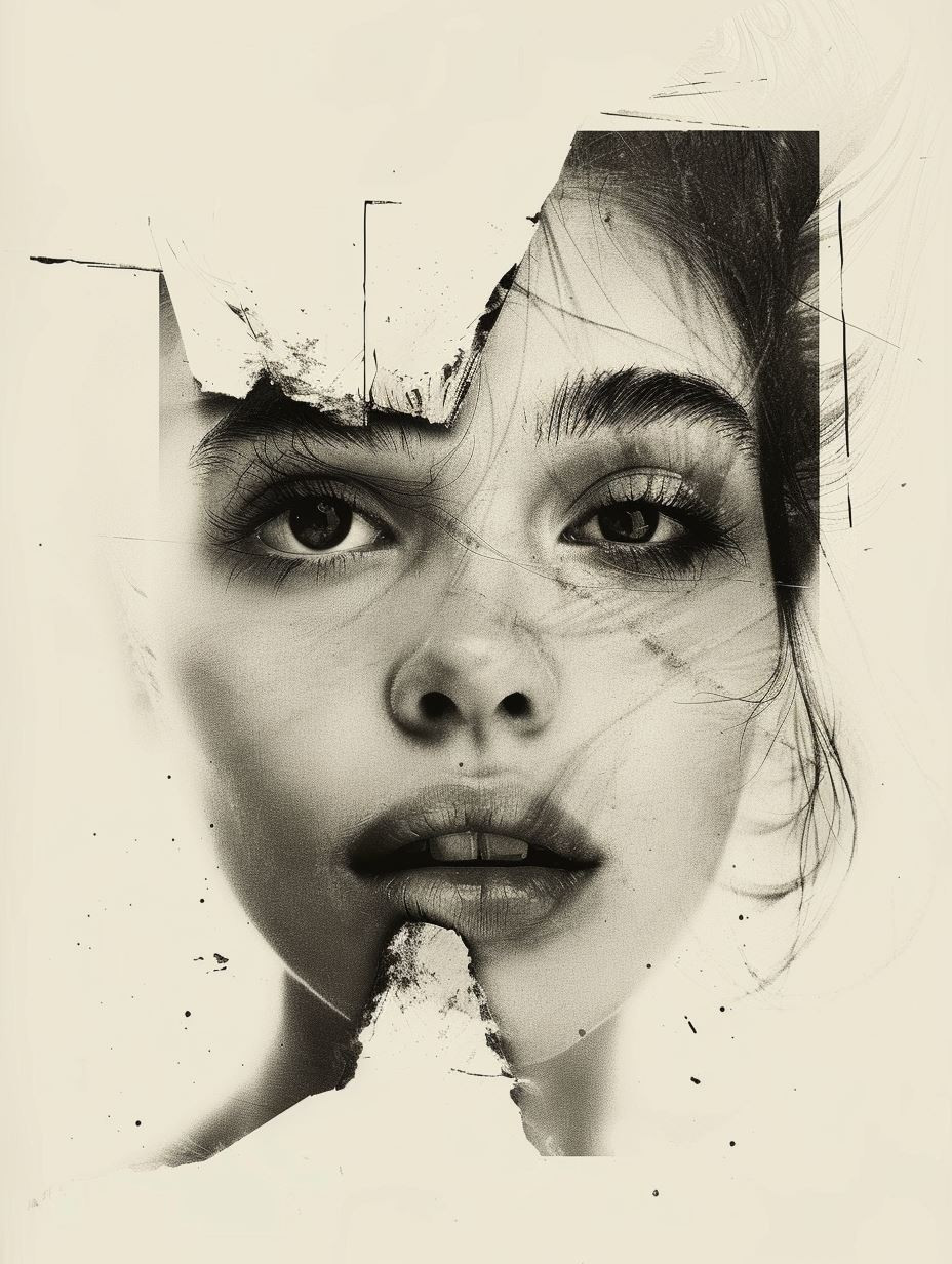 Fragmented Beauty: A Study in Contrast - Image 2