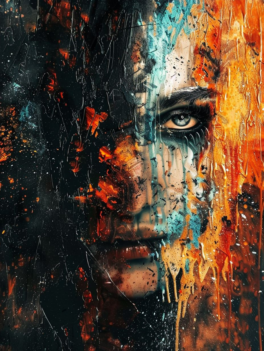 Fragmented Souls in Abstract Color - Image 4