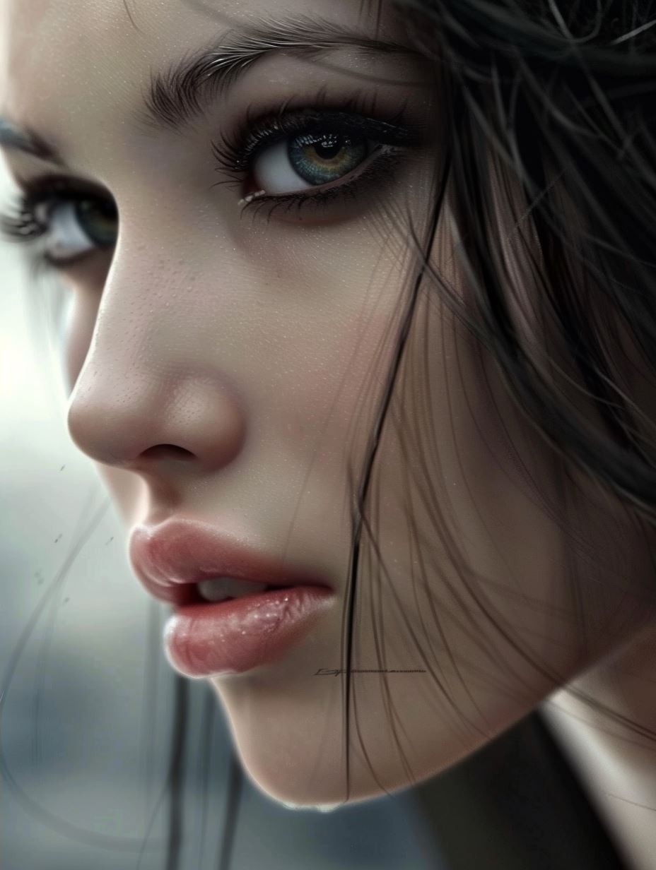 Ethereal Gazes: A Study in Beauty - Image 2