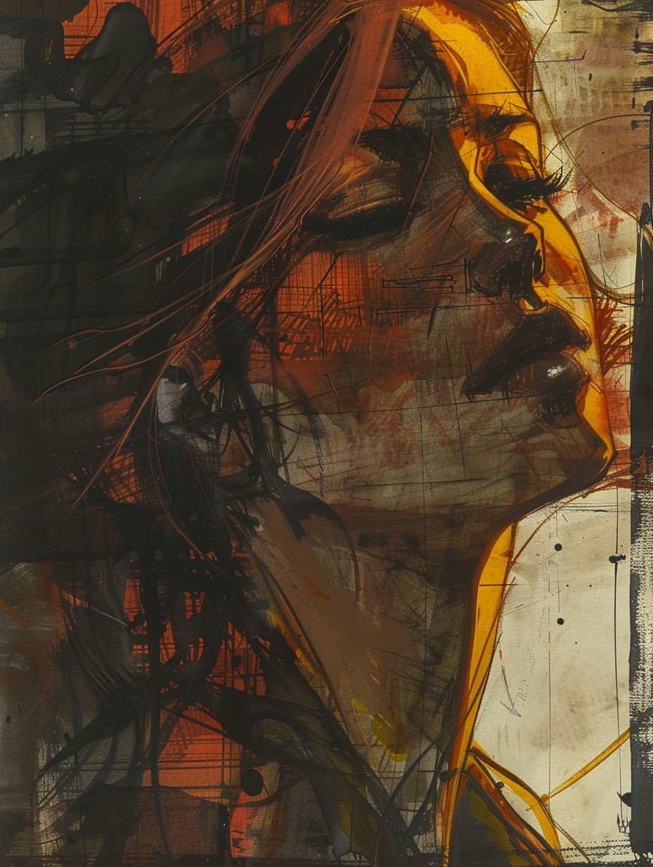 Fragmented Soul in Amber Glow - Image 3