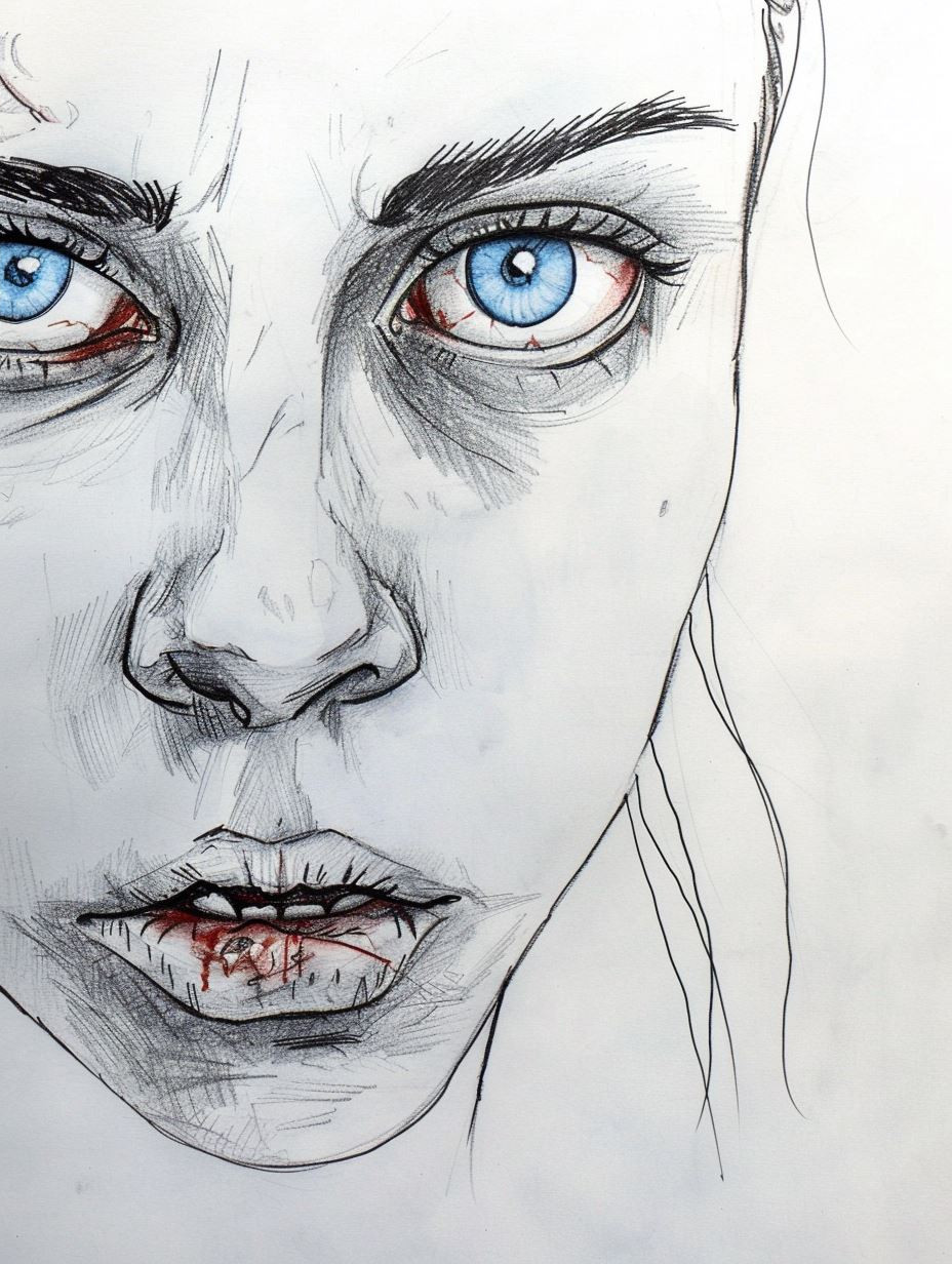 Ethereal Sketch of Quiet Contemplation - Image 2