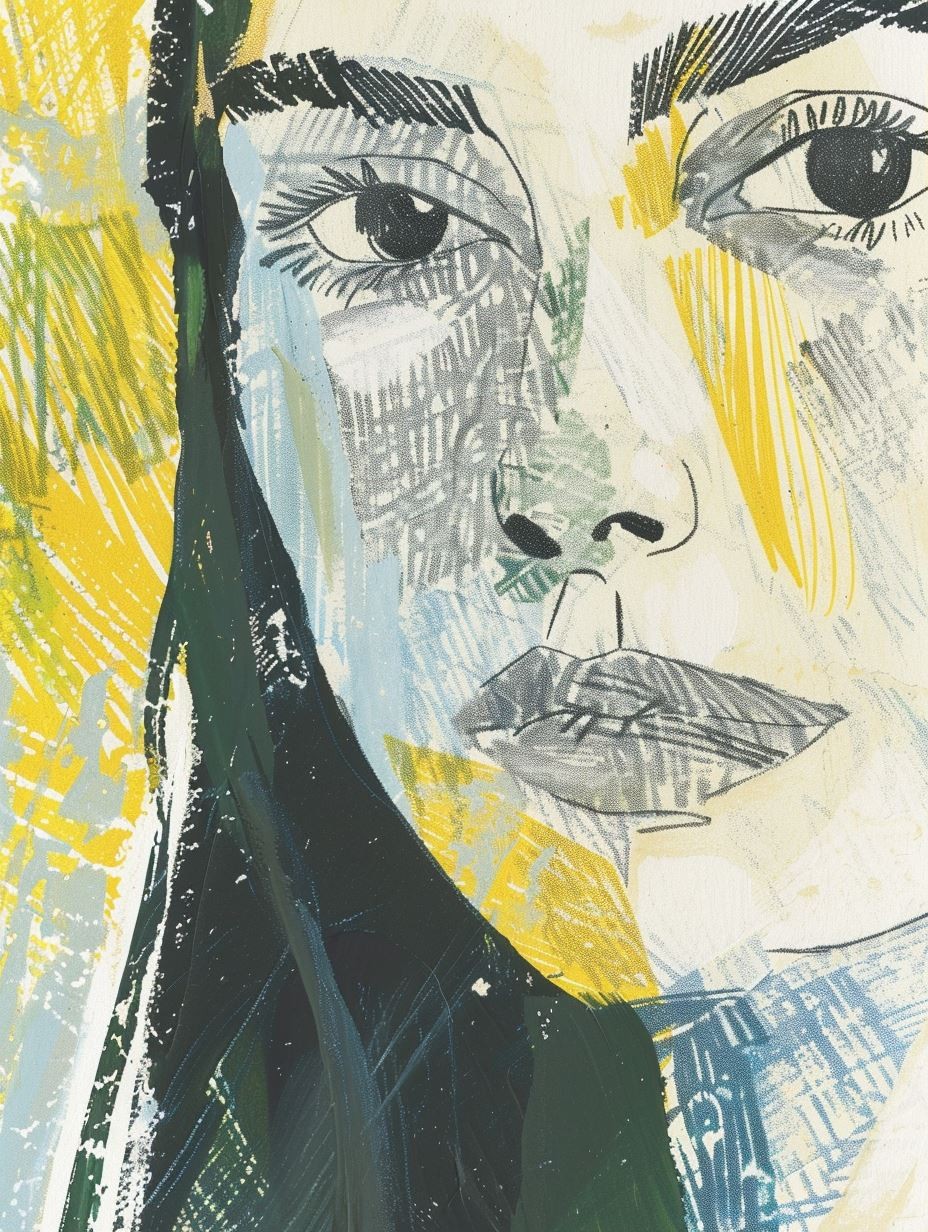 Abstract Mixed Media Portraiture