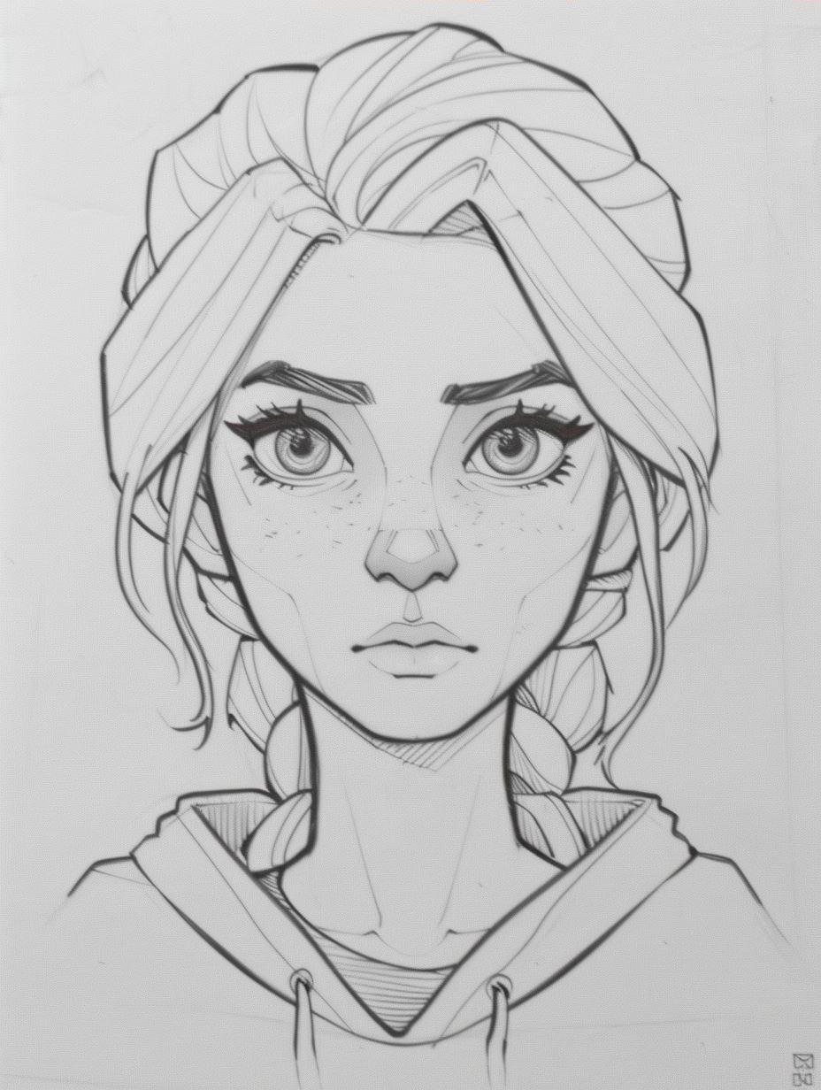 Ethereal Gaze in Warm Amber - Image 3
