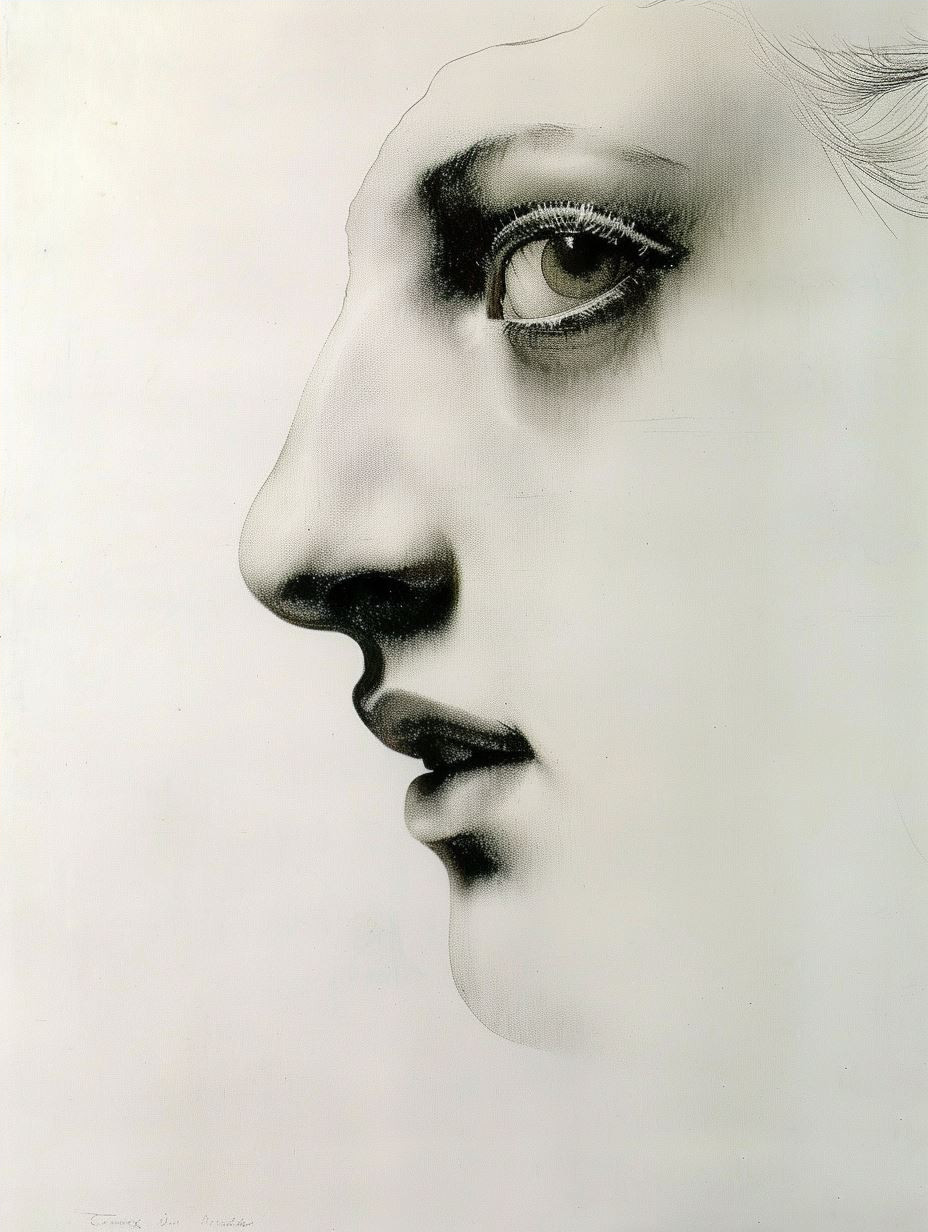 Ethereal Gaze of Crimson Curls - Image 4