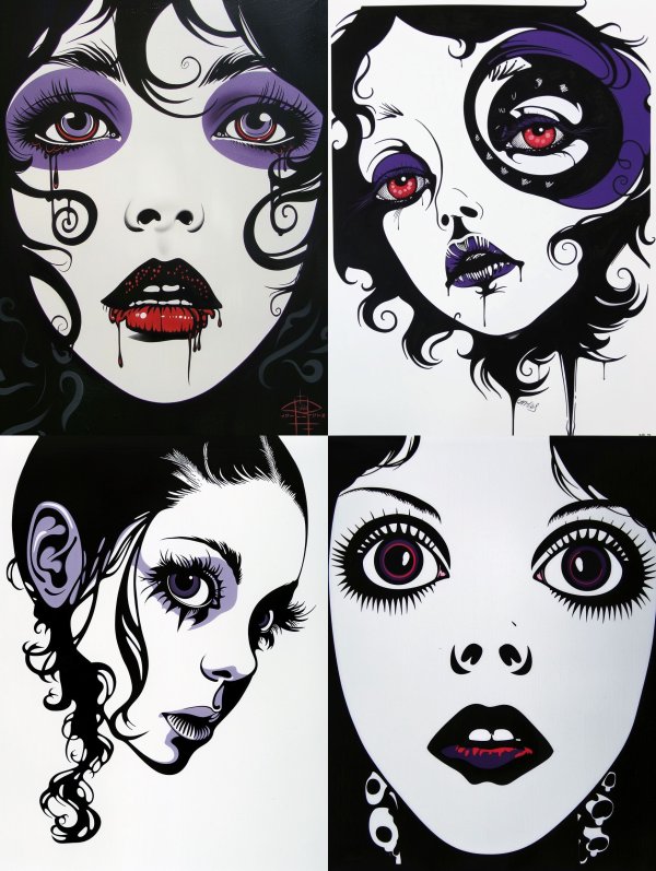 Gothic Visions: A Quartet of Dark Elegance