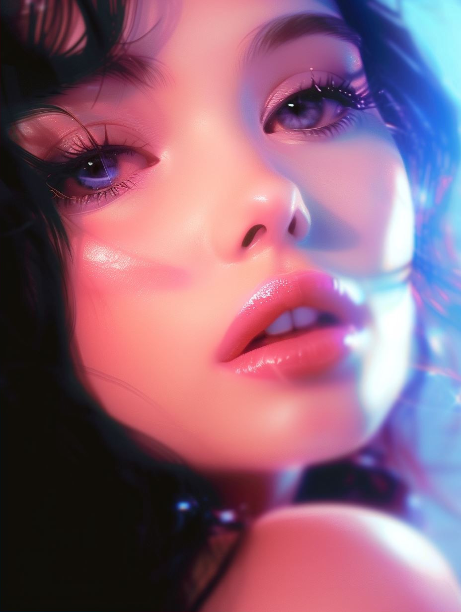 Neon Dreams: A Cinematic Beauty Study - Image 2