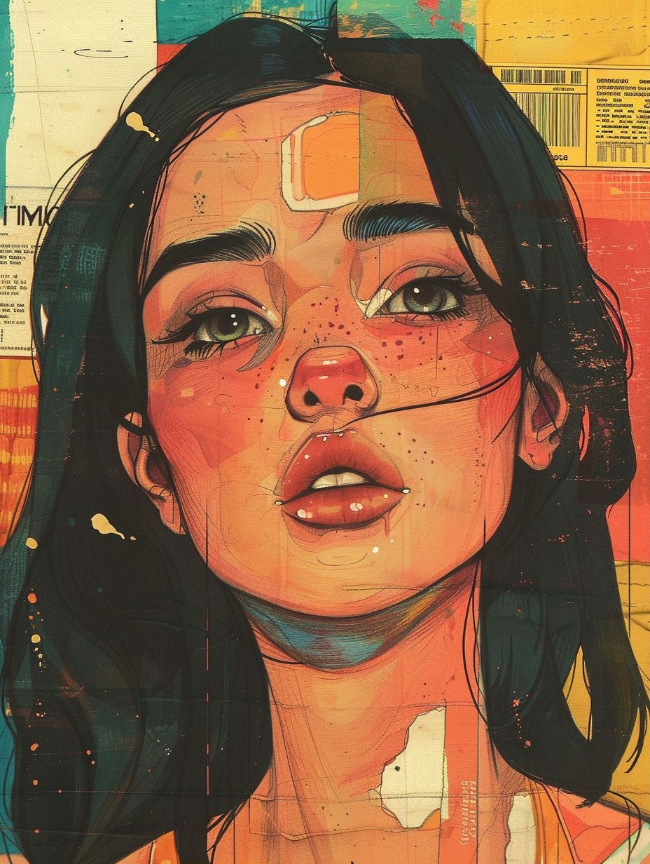 Urban Grunge Portrait Art - Image 1
