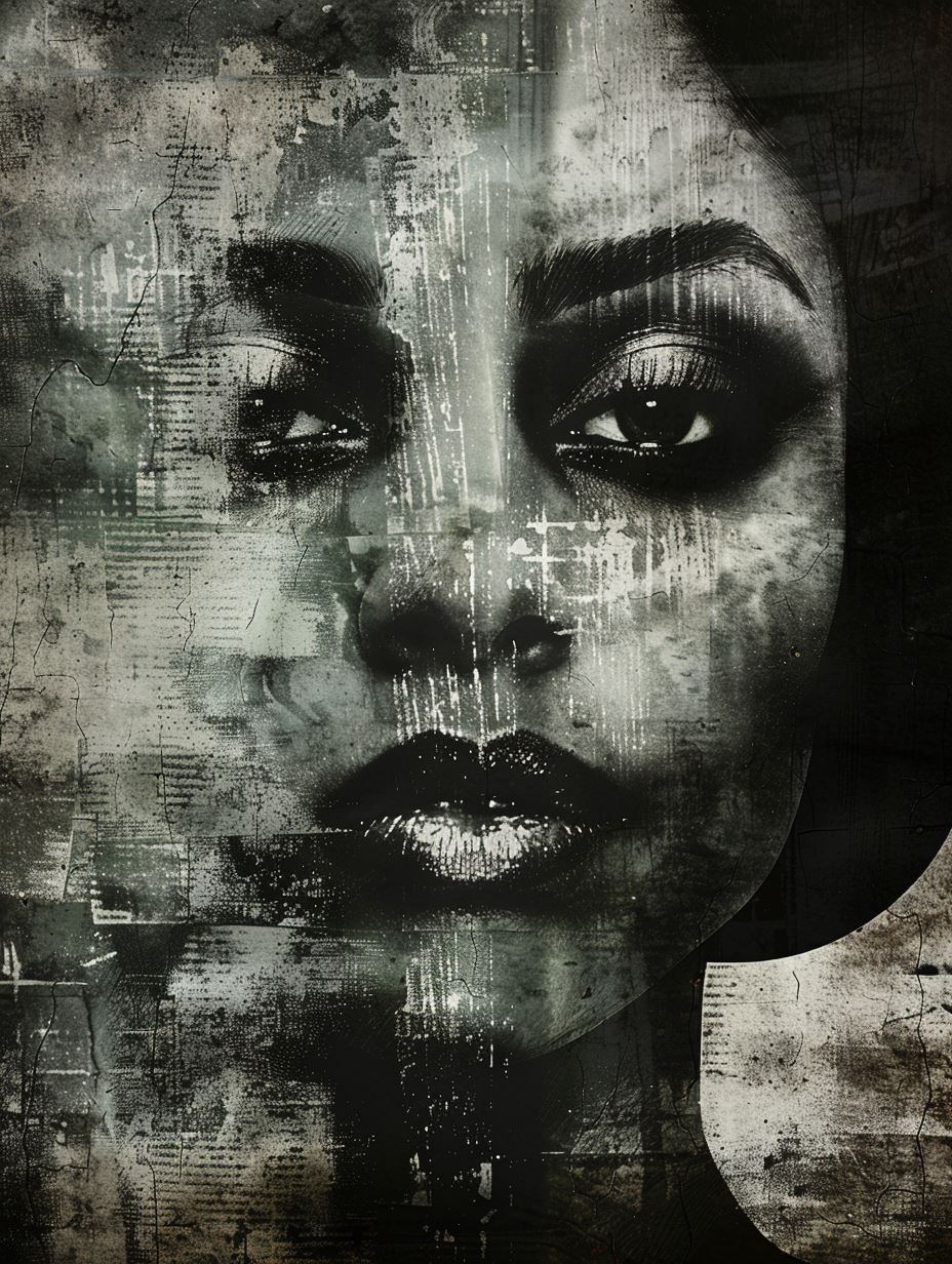 Fragmented Souls in Gritty Monochrome - Image 2