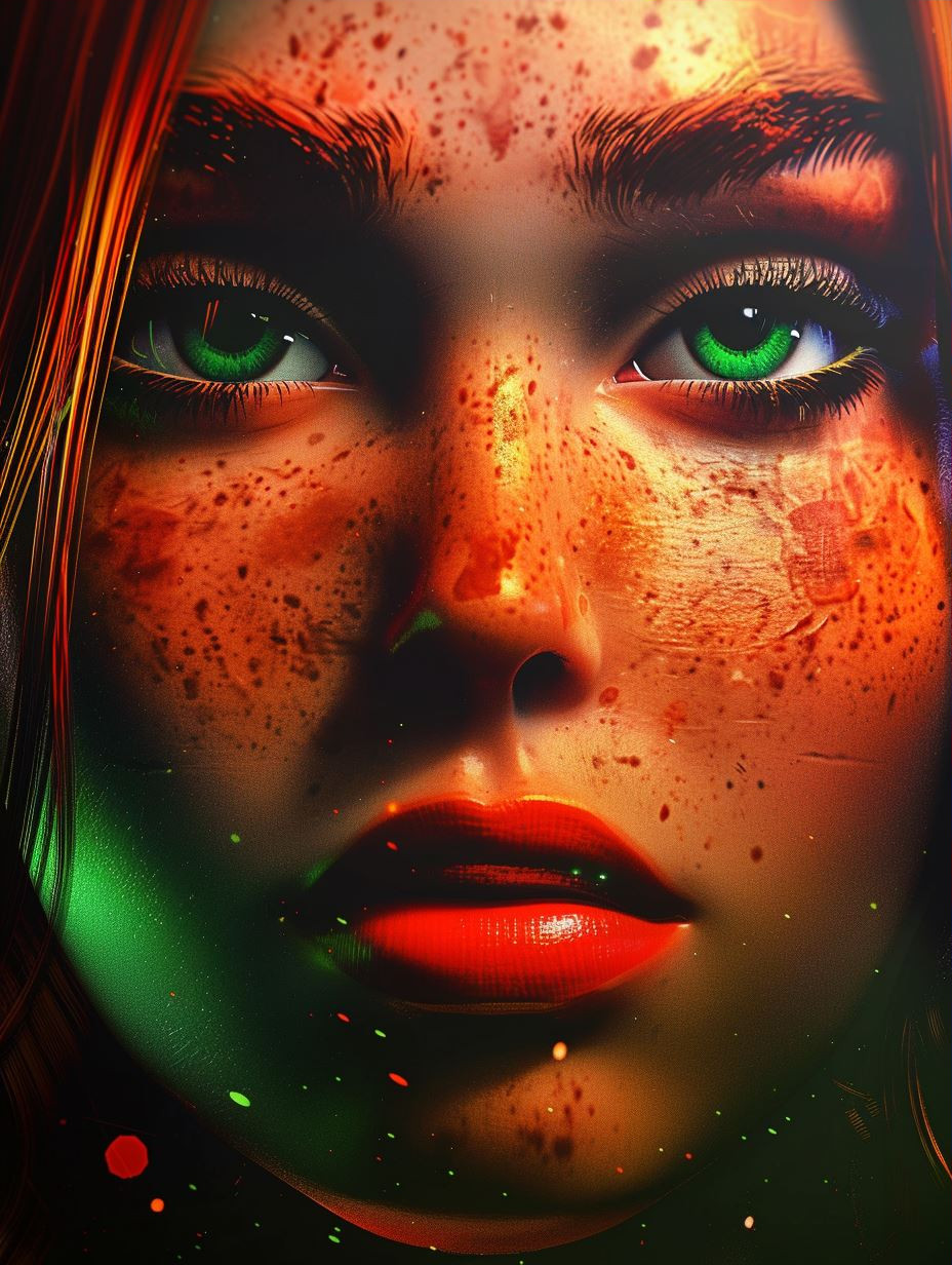 Neon Grunge Cyberpunk Portraiture - Image 3