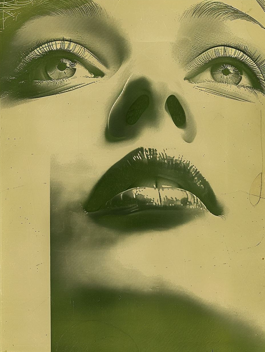 Emerald Gaze Vintage Surrealism - Image 4