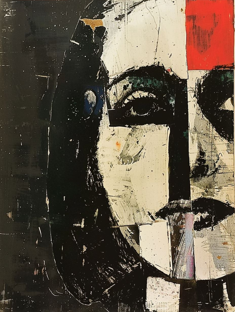 Abstract Grunge Portrait Study - Image 3