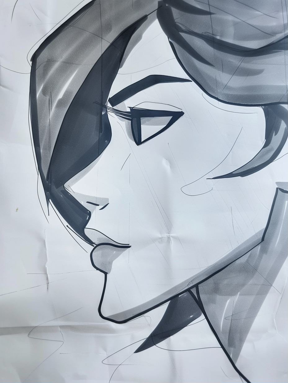 Midjourney SREF style reference preview — artistic portrait with mood and lighting