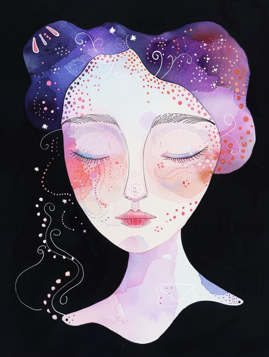 Ethereal Dreams in Purple Hues - Image 2